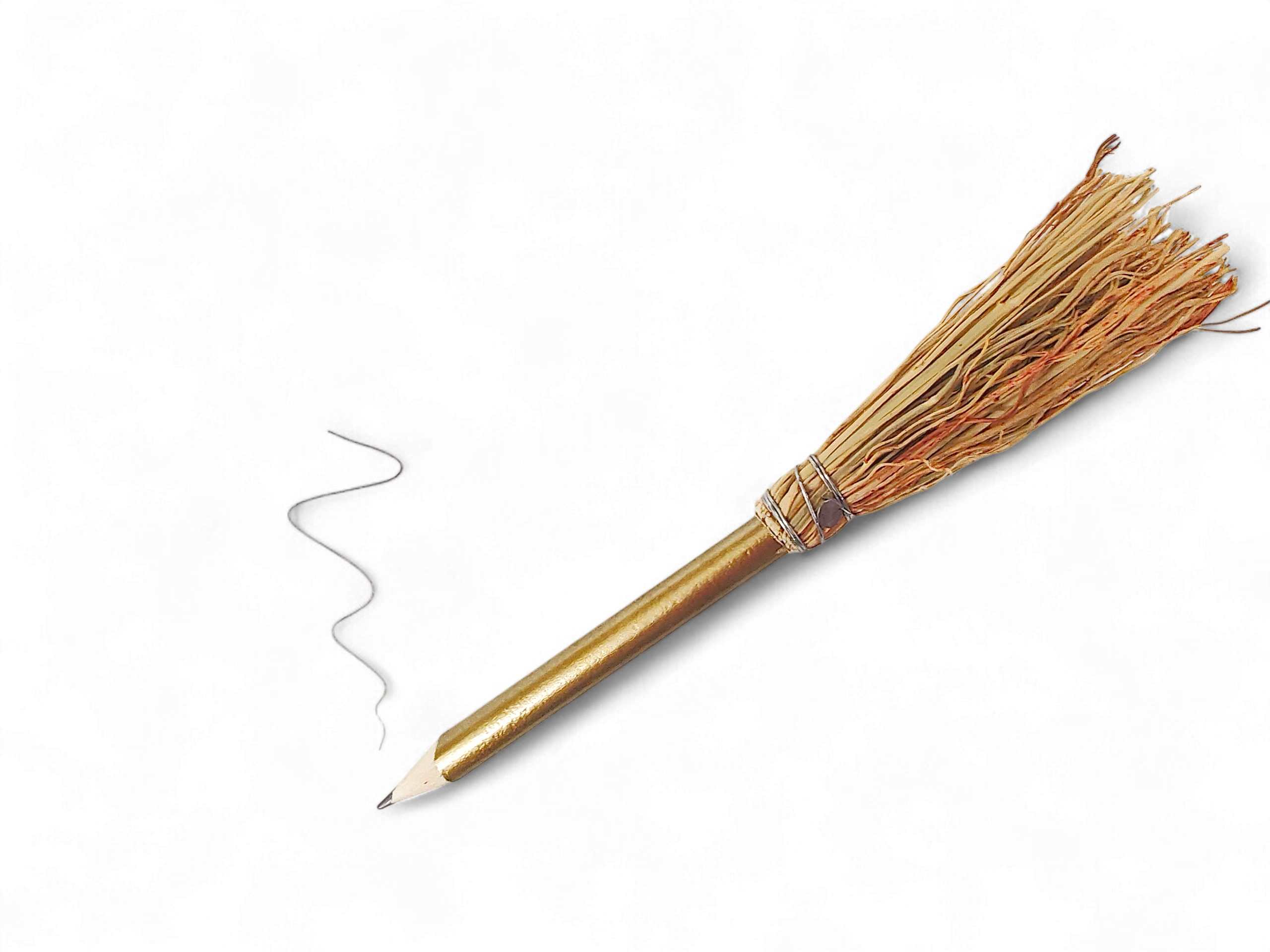 Räucherbesen_Bleistift_NEU Räucherbesen und Bleistift